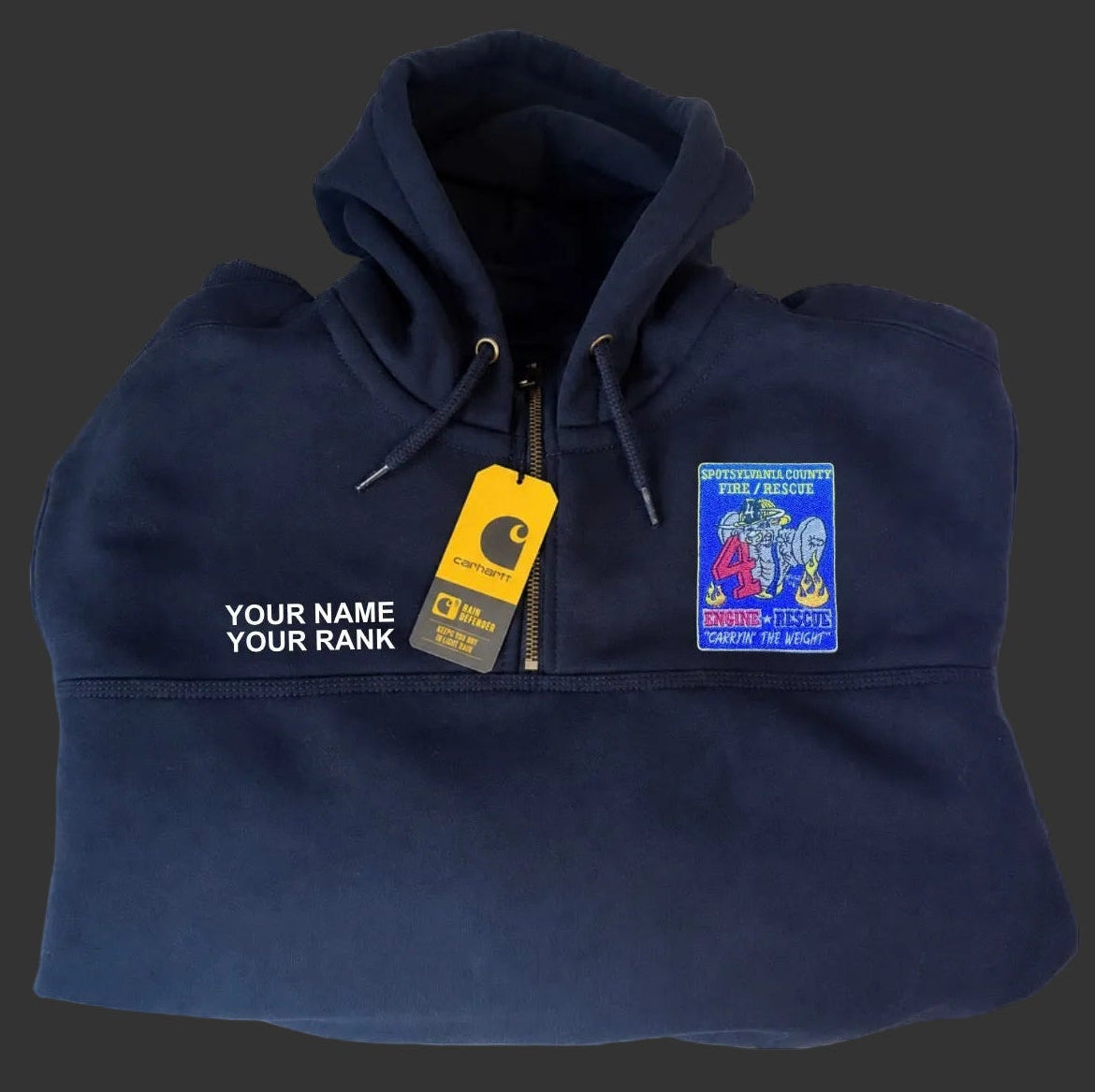 Spotsy Co. 4 Carhartt 1/4 Zip Hoodie