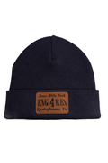 Leather Patch Beanie