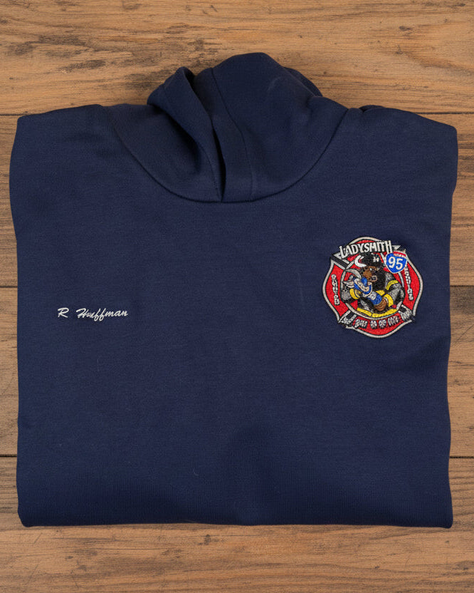 Embroidered Fleece Hoodie